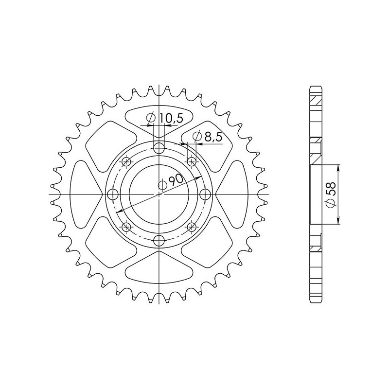 SGR CORONA S AC P520-D33 HONDA CB NIGHTHAWK 250 91-06