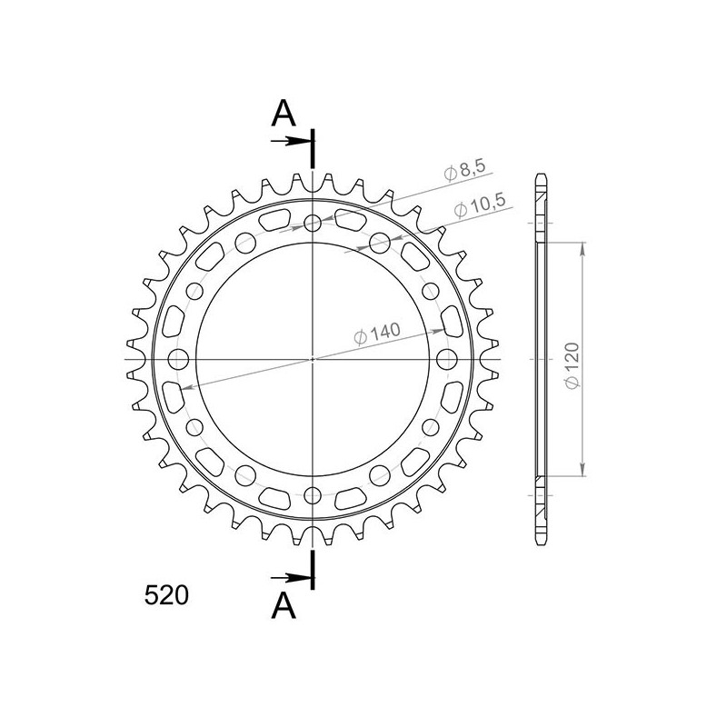 SGR CORONA S AC P520-D36 HONDA CBR R ABS 300 15-17