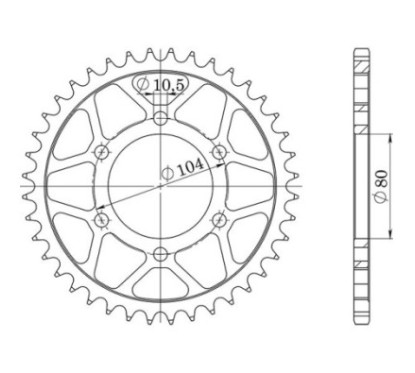 SGR COURONNE S AC P520-D36 POLARIS SCRAMBLER 2X4 500 00 03