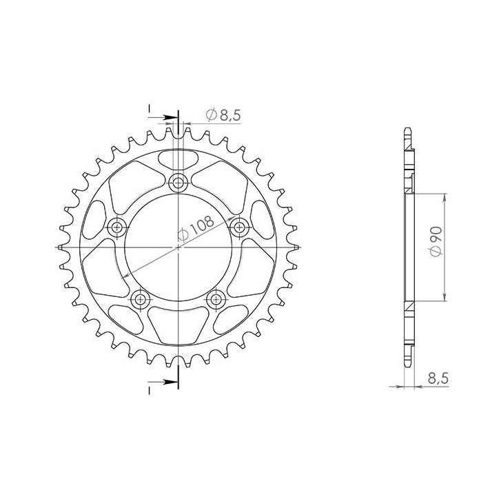 SGR CROWN S AC P520-D38 FOR DUCATI PASO 750 1988