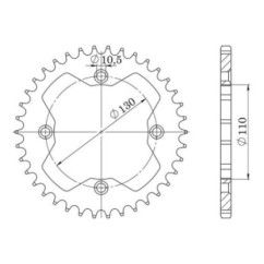 SGR CORONA S AC P520-D38 HONDA TRX ER SPORTRAX 450 06-12