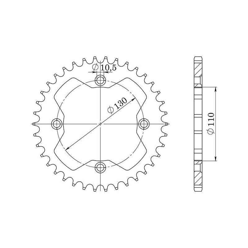 SGR CORONA S AC P520-D38 HONDA TRX ER SPORTRAX 450 06-12