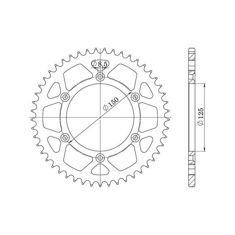 SGR COURONNE S AC P520-D38 KTM DUKE II 99 04