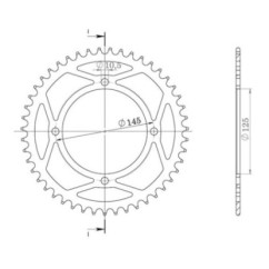 SGR COURONNE S AC P520-D38 YAMAHA YFM R RAPTOR 250 08 09