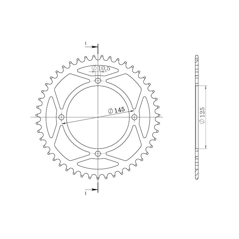 SGR COURONNE S AC P520-D38 YAMAHA YFM R RAPTOR 250 08 09