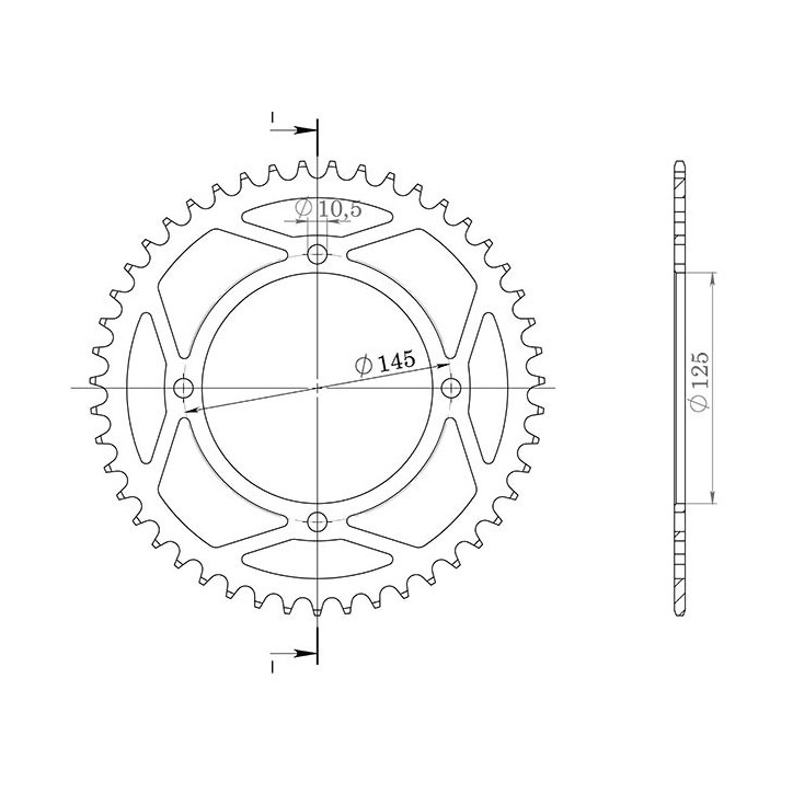 SGR CORONA S AC P520-D38 PARA YAMAHA YFM R RAPTOR 250 08/09