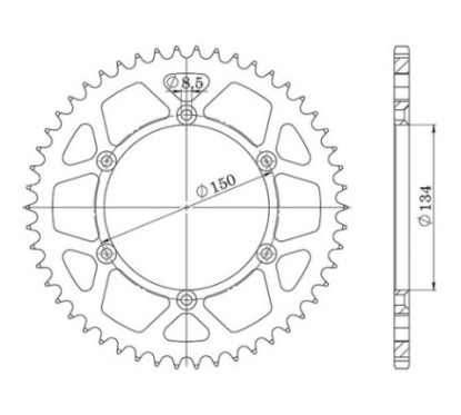 SGR COURONNE S AC P520-D39 KAWASAKI KLX SF 250 09 10