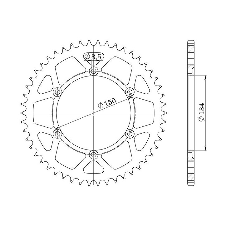 SGR CORONA S AC P520-D39 PARA KAWASAKI KLX SF 250 09/10