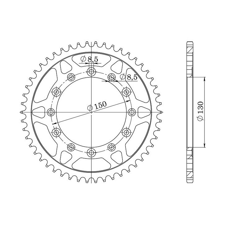 SGR CORONA S AC P520-D40 PARA HONDA CRF L 250 17/19