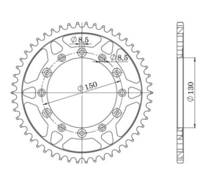 SGR COURONNE S AC P520-D40 HONDA XL RM XL LM 600 85 87