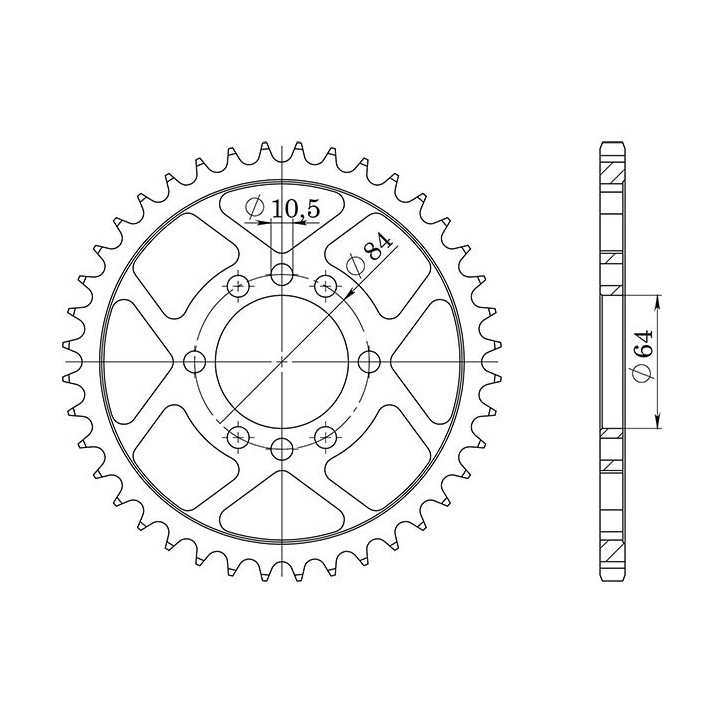 SGR COURONNE S AC P520-D40 POUR KAWASAKI KFX 400 03/06