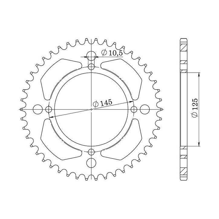 SGR CROWN S AC P520-D40 FOR YAMAHA XT Z TENERE 600 85-89