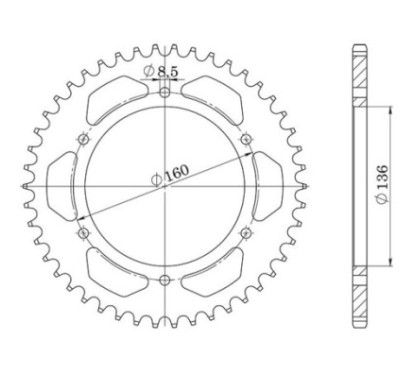 SGR COURONNE S AC P520-D41 APRILIA TOUAREG 125 1985