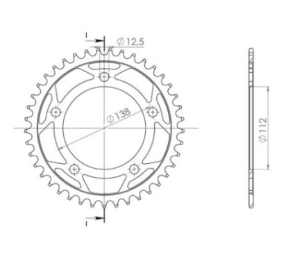 SGR CORONA S AC P520-D41 HONDA CB F 500 13-15