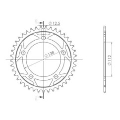 SGR COURONNE S AC P520-D41 HONDA CB XA ABS 500 13-15