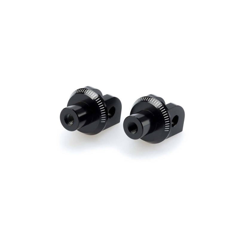 PUIG FOOTPEG ADAPTERS FIXED DRIVER SUZUKI DL1000 V-STROM 14-19 BLACK