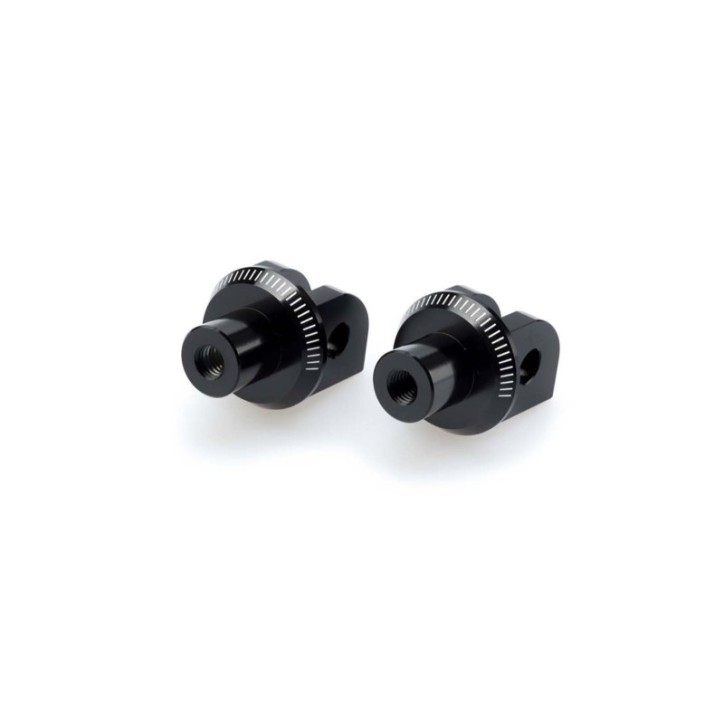 PUIG FOOTPEG ADAPTERS FIXED DRIVER FOR SUZUKI DL1000 V-STROM 14-19 BLACK