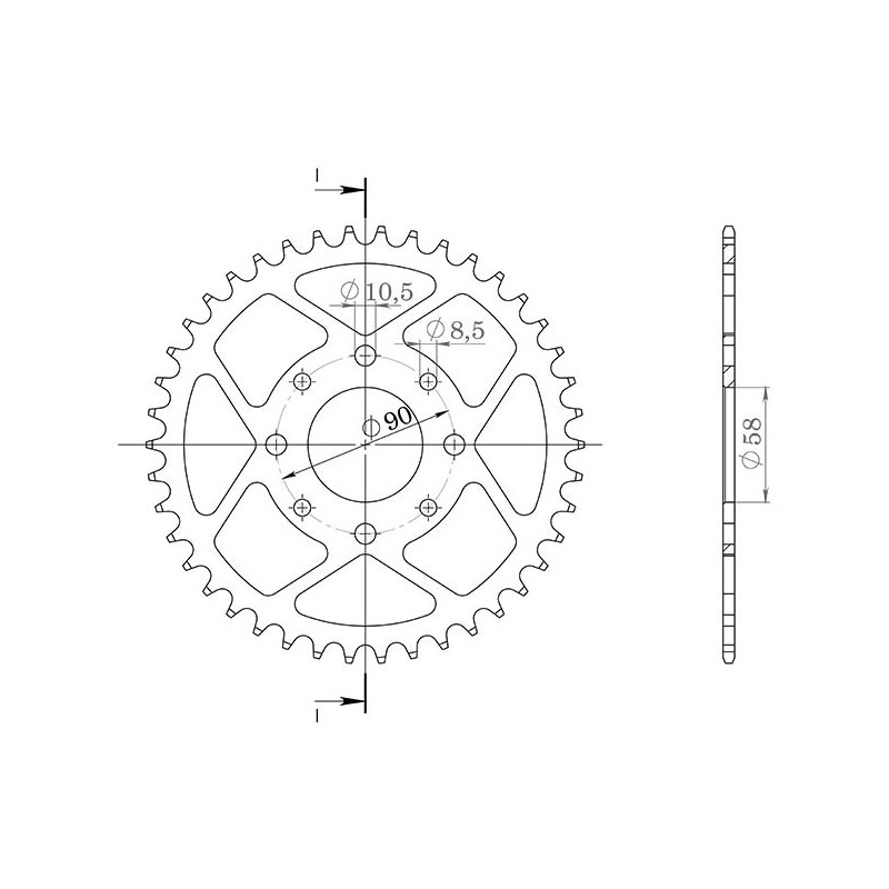 SGR CORONA S AC P520-D41 HONDA VT C SHADOW 125 01-07