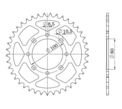 SGR COURONNE S AC P520-D41 SUZUKI GZ MARAUDER 250 99 10