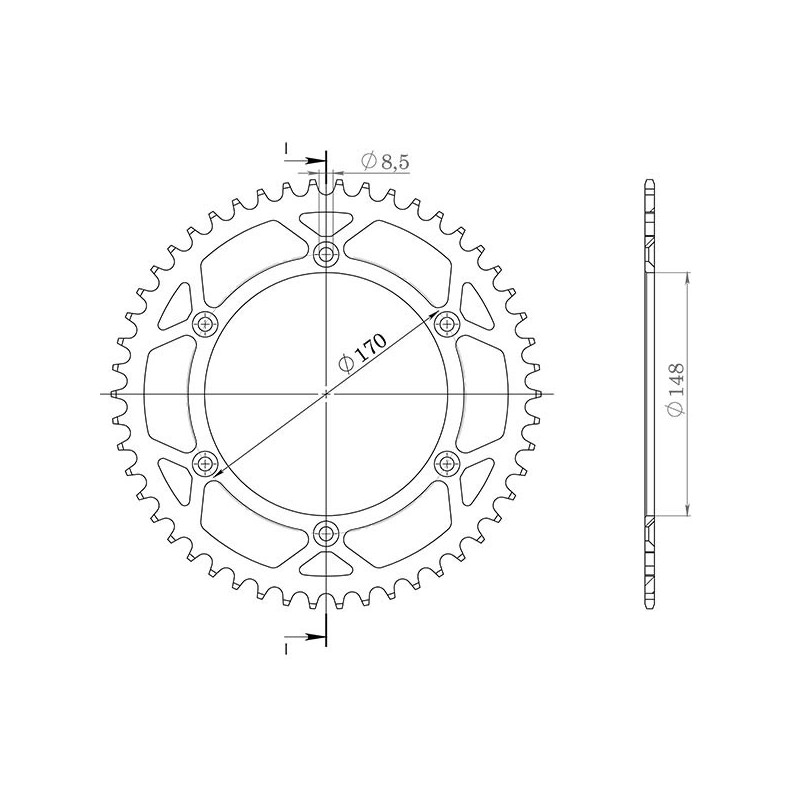 SGR COURONNE S AC P520-D42 CAGIVA T4E 350 86 91