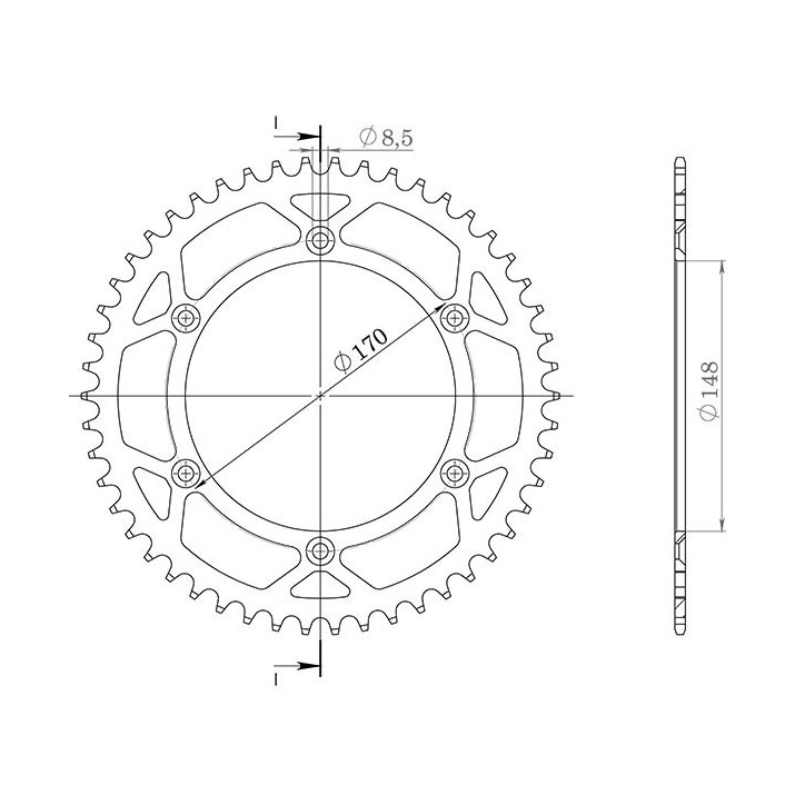 SGR CORONA S AC P520-D42 PARA CAGIVA T4R 500 87/90