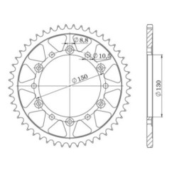 SGR COURONNE S AC P520-D42 HONDA FMX 650 05 07