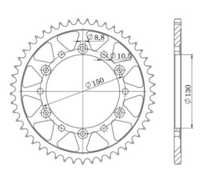 SGR CORONA S AC P520-D42 HONDA FMX 650 05 07