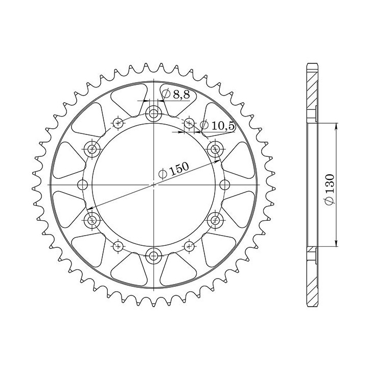 SGR CORONA S AC P520-D42 PARA HONDA FMX 650 05/07