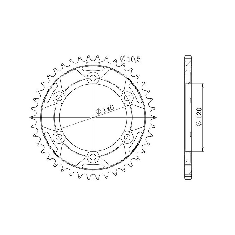 SGR CORONA S AC P520-D42 KAWASAKI VULCAN 500 96 09