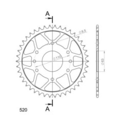 SGR COURONNE S AC P520-D42 KTM DUKE 4T 200 14-15