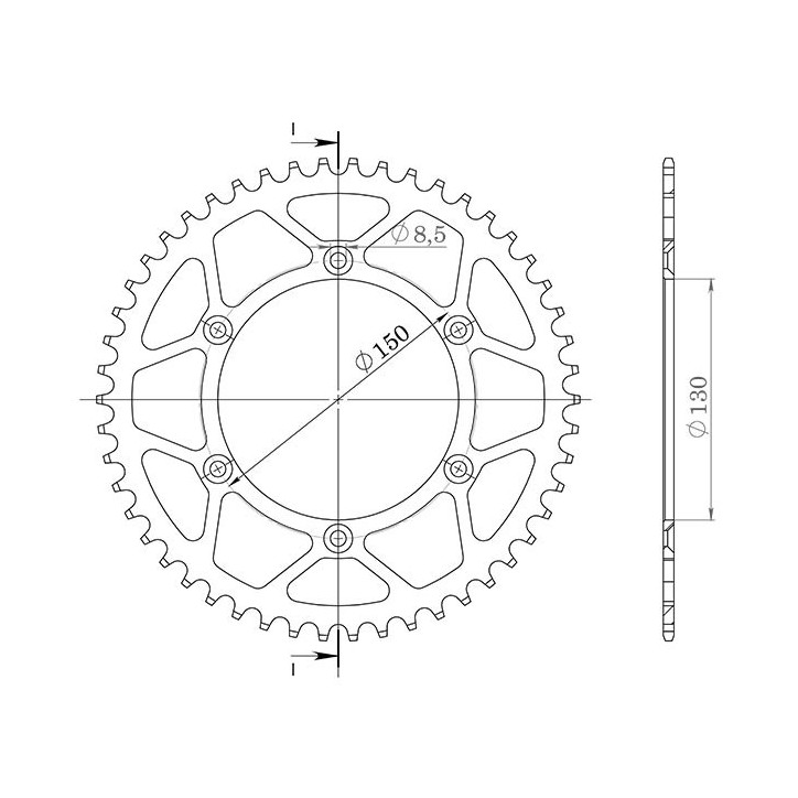 SGR CORONA S AC P520-D42 PARA YAMAHA WR X 250 08/15