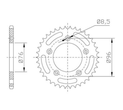 SGR CORONA S AC P520-D43 CAGIVA N1 125 96 97