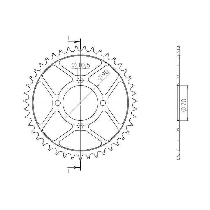 SGR CORONA S AC P520-D43 PARA KAWASAKI KEF A LAKOTA 2WD 300 95/00