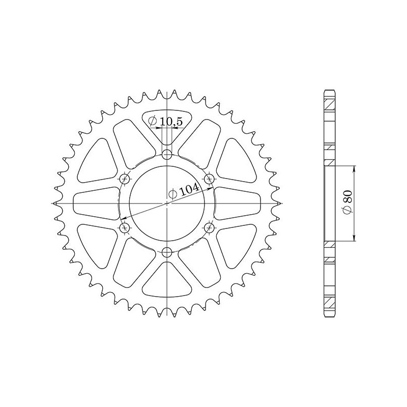 SGR COURONNE S AC P520-D43 KAWASAKI ZJ 750 04-06