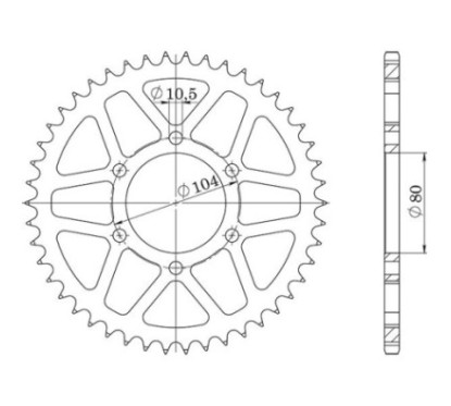 SGR COURONNE S AC P520-D43 KAWASAKI ZJ 750 04-06