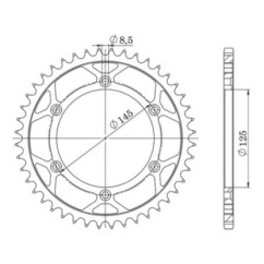 SGR CROWN S AC P520-D44 CAGIVA K7 125 90 93