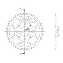 SGR COURONNE S AC P520-D44 HONDA XL V VARADERO 125 01 11