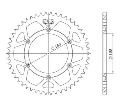 SGR CROWN S AC P520-D45 HONDA CR R SM 125 2006