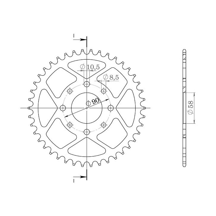 SGR CORONA S AC P520-D45 PARA KTM DUKE 4T 125 11/13