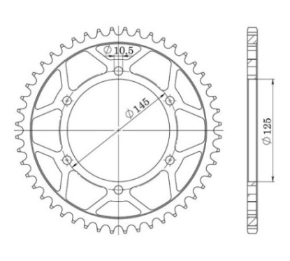 SGR CORONA S AC P520-D45 YAMAHA XT R 660 04 15