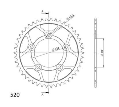 SGR CORONA S AC P520-D46 DUCATI MONSTER 797 17 20