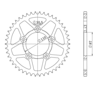 SGR CROWN S AC P520-D46 SUZUKI GSX RA ABS 250 17 20