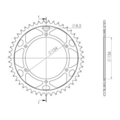 SGR COURONNE S AC P520-D47 BMW G650 XCHALLENGE 07-10