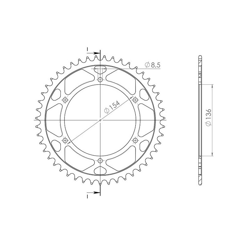 SGR COURONNE S AC P520-D47 BMW G650 XCHALLENGE 07-10