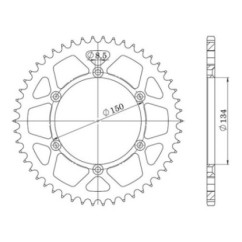 SGR CORONA S AC P520-D48 KAWASAKI KX F 250 04-10