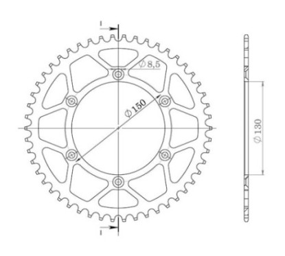 SGR CORONA S AC P520-D48 YAMAHA WR 125 98 02