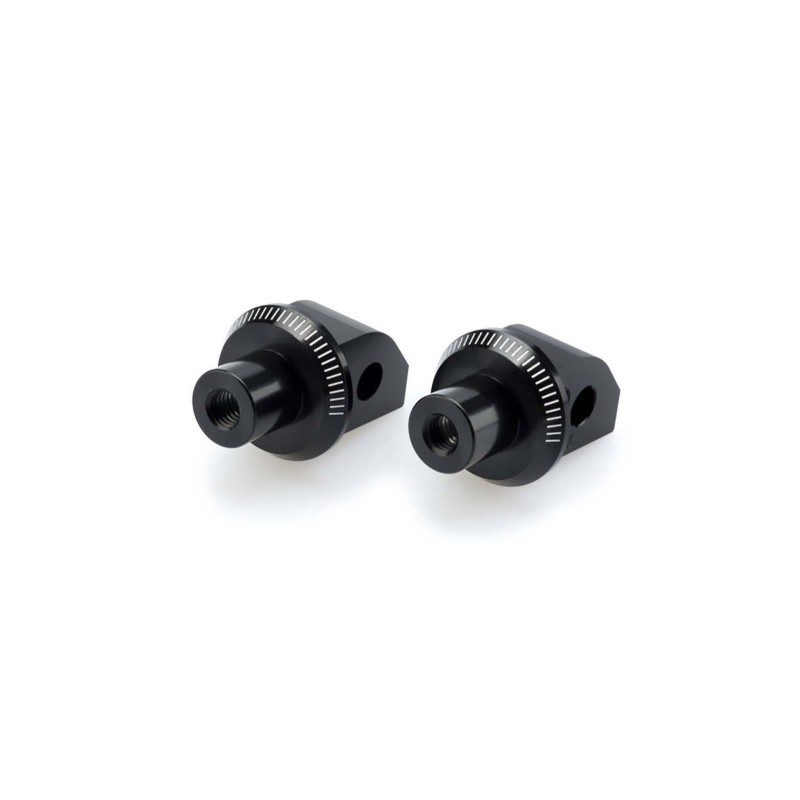 PUIG FOOTPEG ADAPTERS FIXED PASSENGER TRIUMPH STREET SCRAMBLER 17-23 BLACK