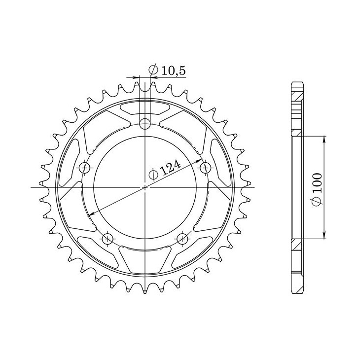 SGR CORONA S AC P525-D36 PER DUCATI 999 R/S 03/06