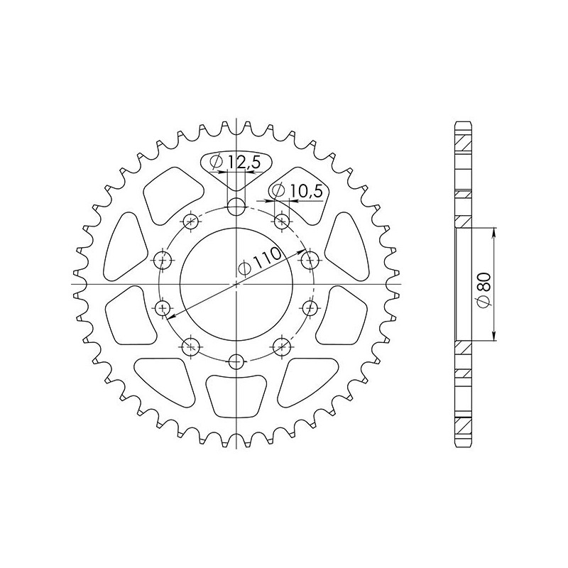 SGR CROWN S AC P525-D36 HONDA CB DX 450 89 92