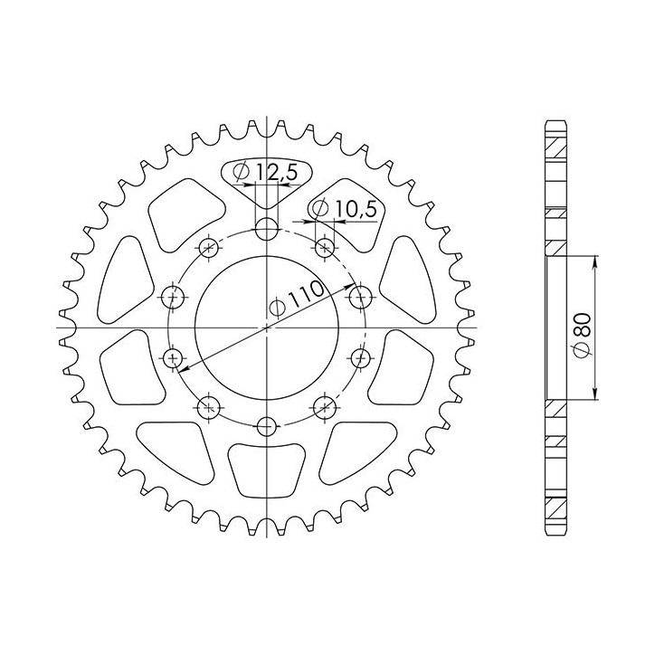 SGR CORONA S AC P525-D36 PARA HONDA CB DX 450 89/92